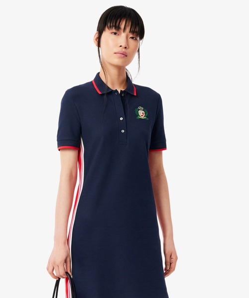 LACOSTE（ラコステ） シャツワンピース サイドメッシュバンドポロ