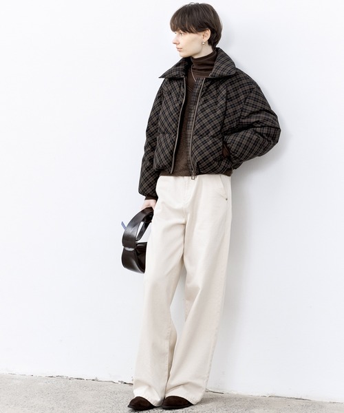 tageechita」 ダウンジャケット M ブラウン レディース