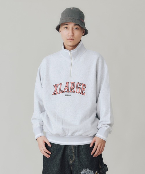 XLARGE 「XLARGE」 スウェットカットソー X-LARGE ネイビー
