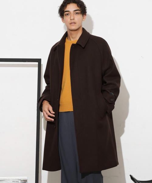 NANO universe（ナノ・ユニバース） ステンカラーコート S ブラウン