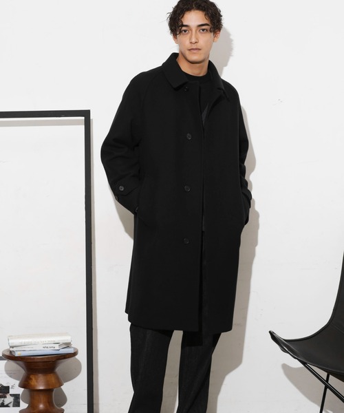 NANO universe（ナノ・ユニバース） ステンカラーコート S ブラウン