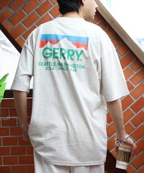 GERRY（ジェリー） tシャツ カラーボックスロゴTシャツ メンズ