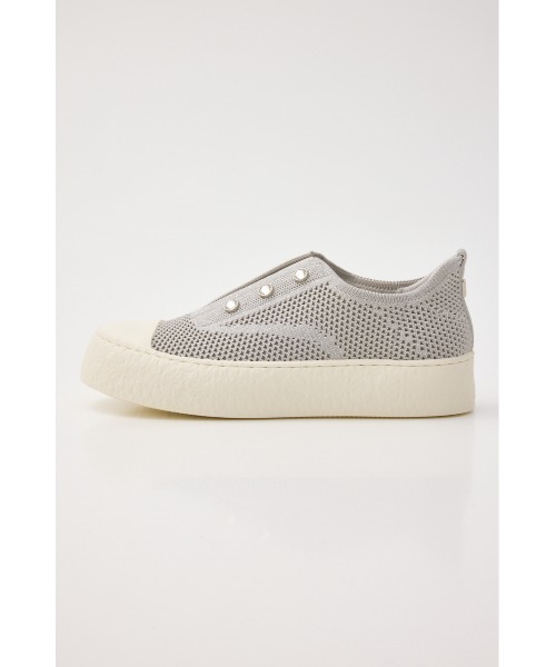 【新品】STACCATOストーンハンディプラットフォームスリッポン STACCATO（スタッカート） スリッポン ストーンハンディ