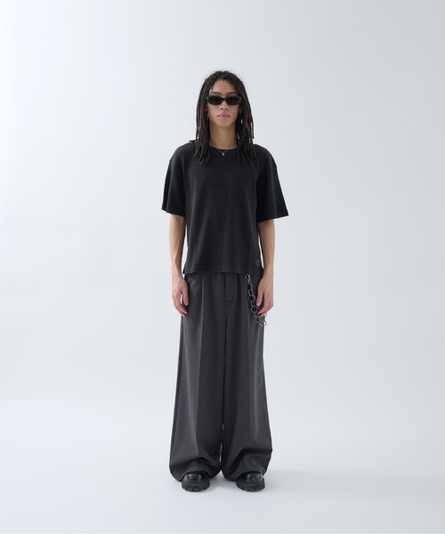 ANDER HUNK tシャツ Dameged Short Thermal T-shirt / ダメージ