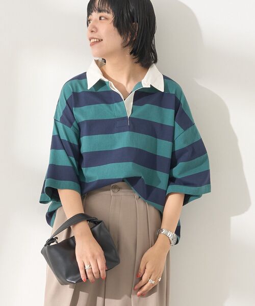 ポロシャツ ポロ rugger big shirt(ラガービッグシャツ) レディース DRESSLAVE ポロシャツ ポロ rugger big shirt(ラガービッグ