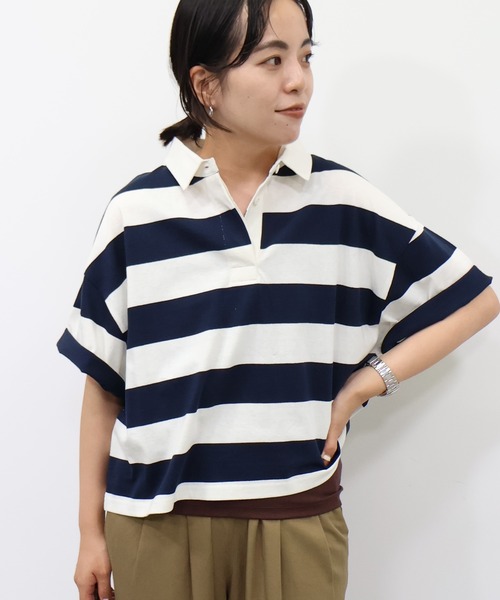 AMERICAN HOLIC ポロシャツ ポロ BIGラガーシャツ レディース