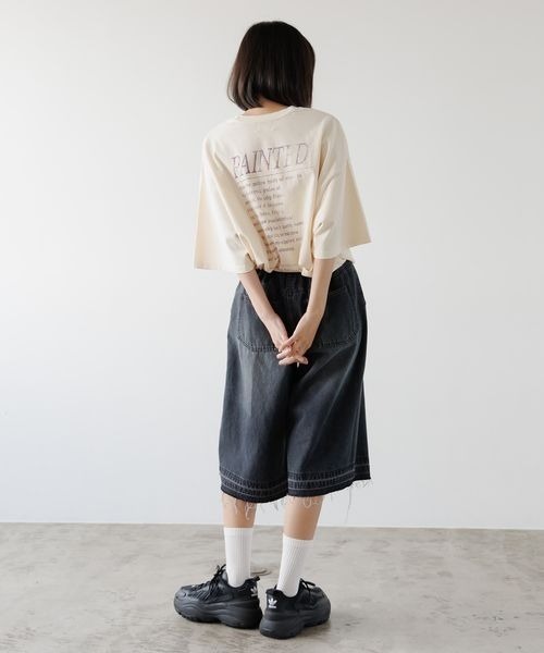 PBLIM ハーフパンツ ワイドパンツ ジーンズ デニム デニムパンツ
