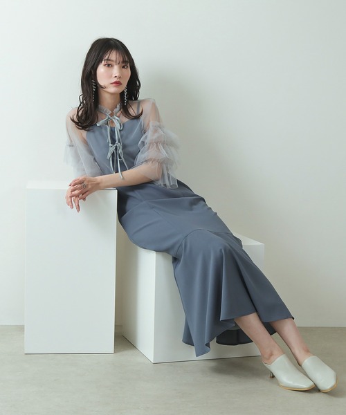 kana コンビワンピース Kana 「Kana」 コンビワンピース M ブラウン レディース