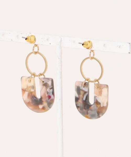 big metal london ピアス スタッドピアス HORTENSE METAL AND RESIN GEO STATEMENT ...
