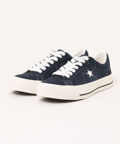 「CONVERSE」 ローカットスニーカー 24.5cm ブラック レディース