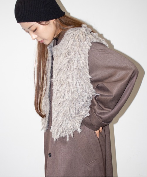 hwyl（ヒュイル） ニット セーター 2WAY フリンジニットベスト