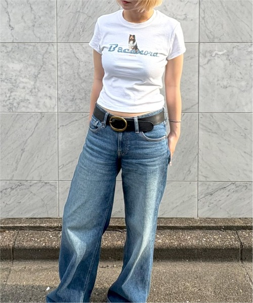 tシャツ WALKING TWICE A DAY BABY TEE レディース