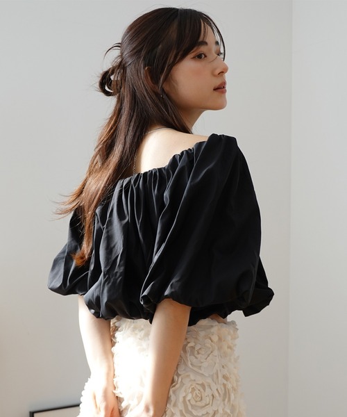 EIMY ISTOIRE（エイミーイストワール） ブラウス シャツ タフタ