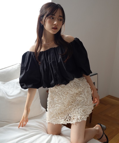 EIMY ISTOIRE（エイミーイストワール） ブラウス シャツ タフタ