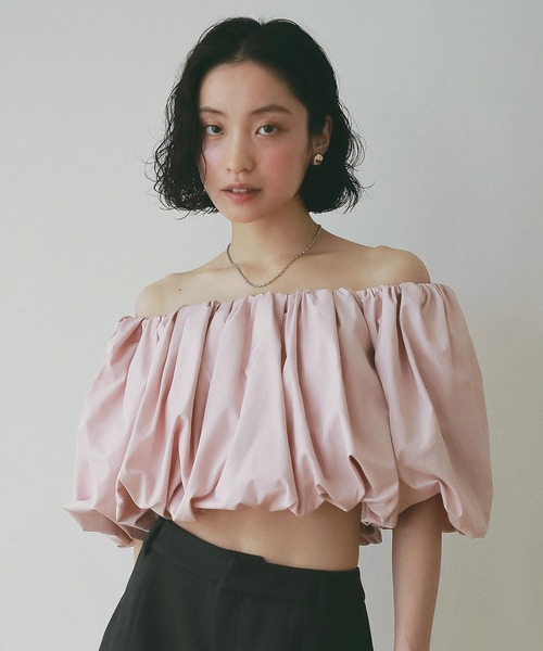 リップルダブルパフブラウス　 eimy istoire EIMY ISTOIRE エイミーイストワール eimy istoire リップルダブルパフ