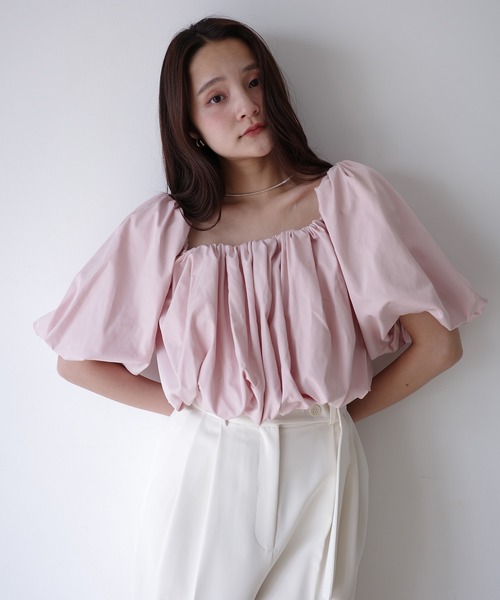 EIMY ISTOIRE（エイミーイストワール） ブラウス シャツ タフタ