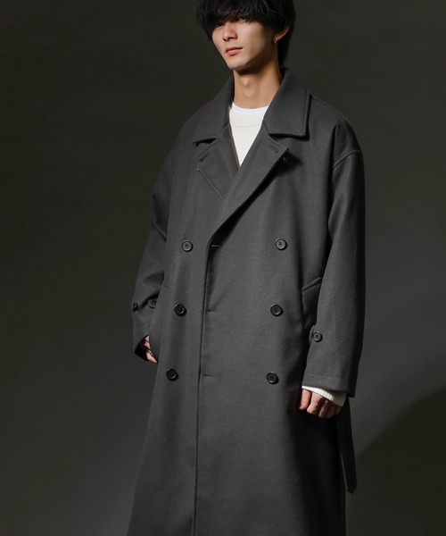 ADMIX/ATELIER SAB MEN トレンチコート 48 グレイッシュベージュ