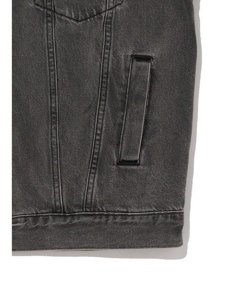 「Levi's」 デニムジャケット S ブラック レディース