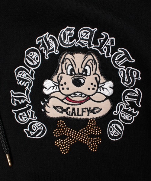 GALFY（ガルフィー） パーカー A'GEM/9 × .kom ピカピカ骨骨 パーカー