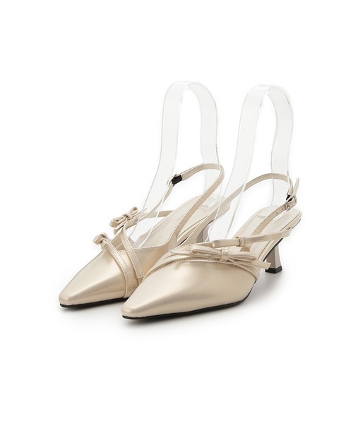 「LILY BROWN」 ヒールサンダル MEDIUM ブラック レディース_画像2