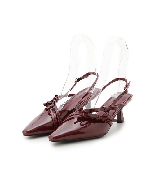 「LILY BROWN」 ヒールサンダル MEDIUM ブラック レディース_画像4