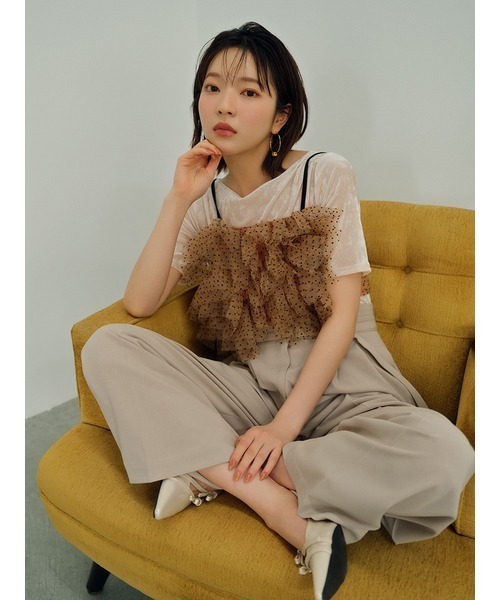 「LILY BROWN」 ヒールサンダル MEDIUM ブラック レディース_画像9