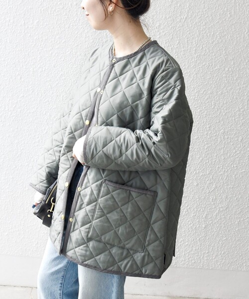 Traditional Weatherwear アークリー　ノーカラーコート Traditional Weatherwear ノーカラーコート コート ARKLEY ZIP