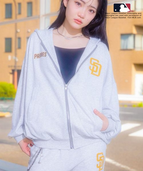 repipi armario（レピピアルマリオ） tシャツ 「MLB」ルーズZIP