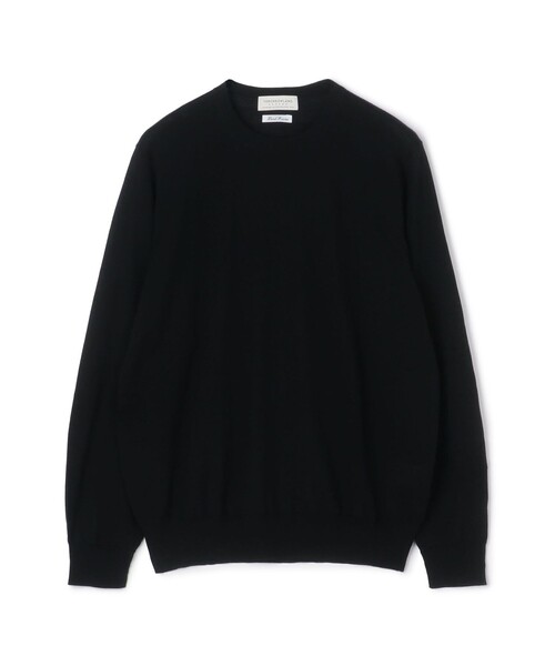 TOMORROWLAND 黒色　クルーネックセーター　ウール100% Lサイズ TOMORROWLAND（トゥモローランド） セーター ニット TOMORROWLAND