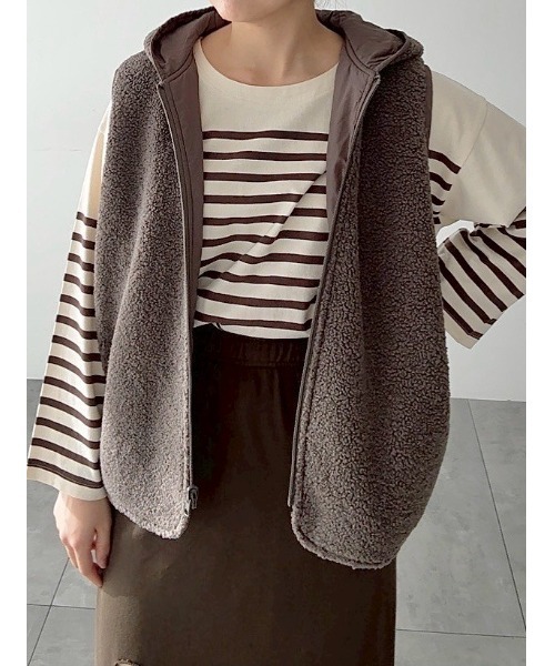 Samansa Mos2（サマンサモスモス） ベスト ジレ リバーシブル