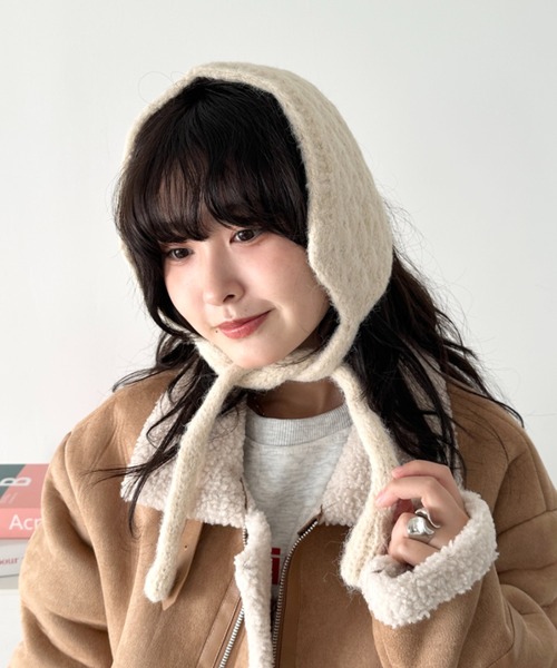 CLEA 耳当て イヤーマフ ニット紐付きイヤーマフ/耳当て レディース