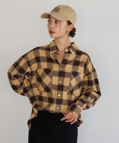 BAYFLOW（ベイフロー） ブラウス シャツ ネルチェックシャツ