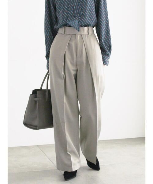 Te chichi（テチチ） パンツ シャイニーワイドスラックス レディース