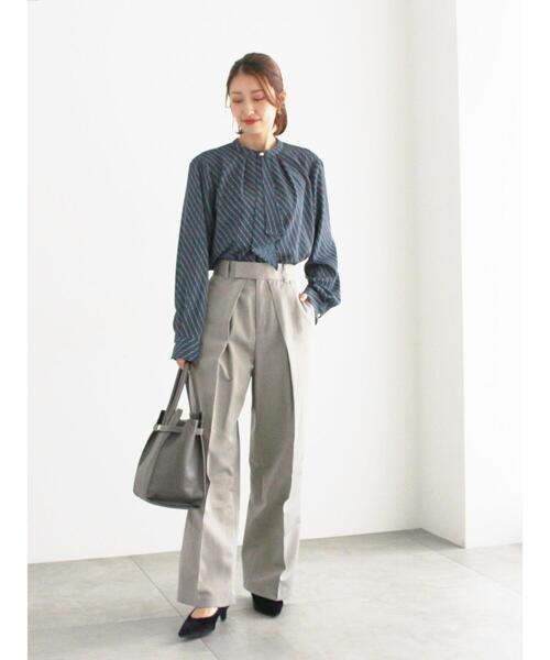 Te chichi（テチチ） パンツ シャイニーワイドスラックス レディース