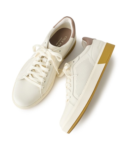 COLE HAAN GrandPro ベージュレザーシューズ MEN'S BIGI（メンズビギ） スニーカー 「COLE HAAN/コールハーン
