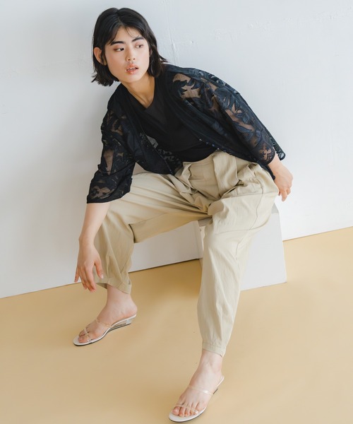 WHYTO（ホワイト） パンツ 「WHYTO. / ホワイト」タックバレルパンツ