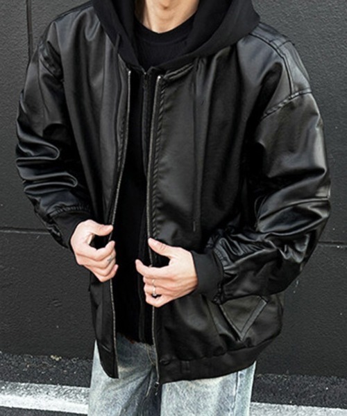 NOWLE（ノウル） ブルゾン アウター 「NOWLE」フード付き ジップアップ