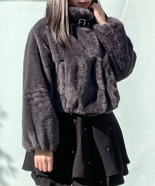 abc une face（アーベーセーアンフェイス） コート アウター バックル