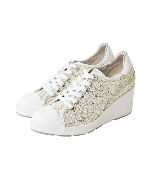 「+diana」 ローカットスニーカー 24.5cm シルバー レディース_画像2