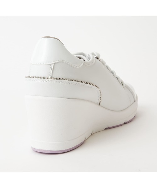 「+diana」 ローカットスニーカー 24.5cm シルバー レディース_画像7