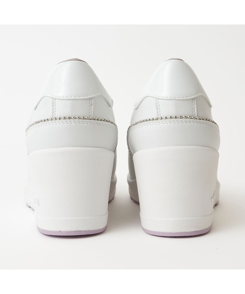 「+diana」 ローカットスニーカー 24.5cm シルバー レディース_画像9