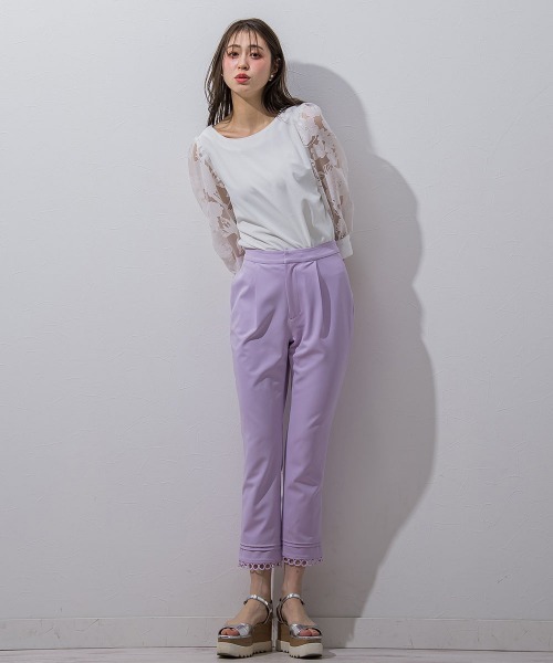 「QUEENS COURT」 7分袖カットソー M ホワイト レディース_画像7