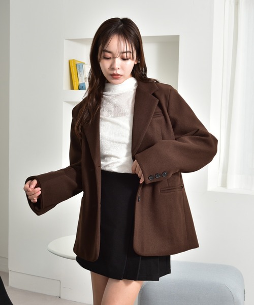 ジャケット テーラードジャケット フェルトテーラードジャケット