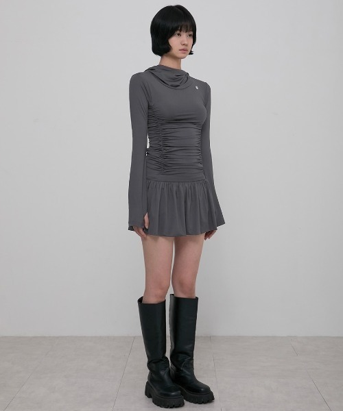 FLAREUP（フレアアップ） ワンピース 「FLAREUP」Hooded High Neck