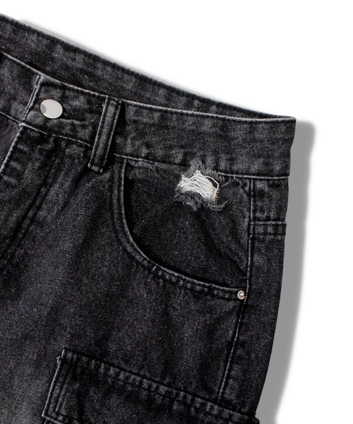 「GALLIS ADDICTION」 カーゴパンツ M ブラック メンズ_画像2