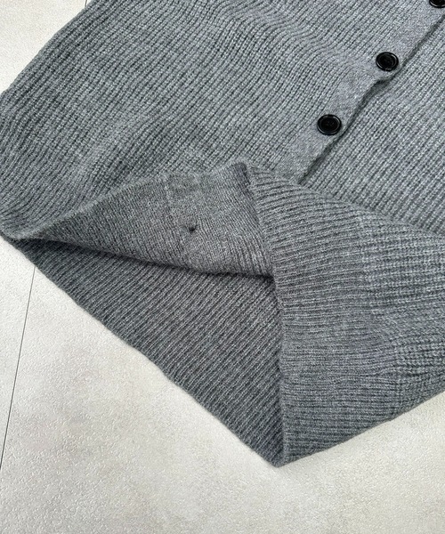 カーディガン 配色スタンドネックリブボタンカーディガン レディース | lulufa | 20