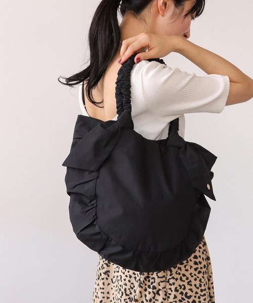 「cache cache」 トートバッグ FREE ラベンダー レディース_画像9