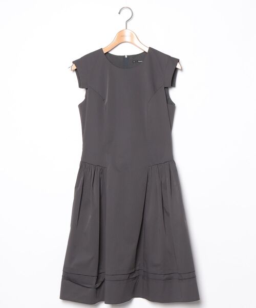 FOXEY NEW YORK」 ノースリーブワンピース 40 グレー レディース