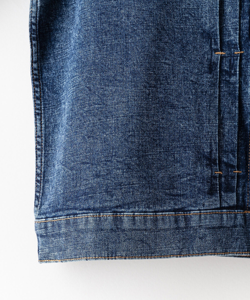 「Blue Standard 」 デニムジャケット MEDIUM インディゴブルー メンズ_画像6
