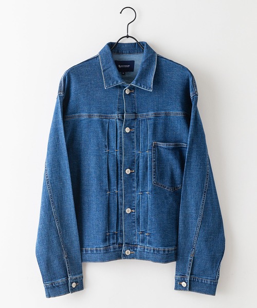 「Blue Standard 」 デニムジャケット MEDIUM インディゴブルー メンズ_画像9